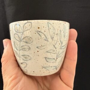 Cup with floral pattern