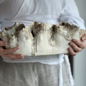 Art object lava glazed